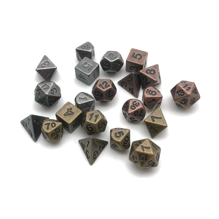 Mini Metallwürfelset | 7-teilig DnD