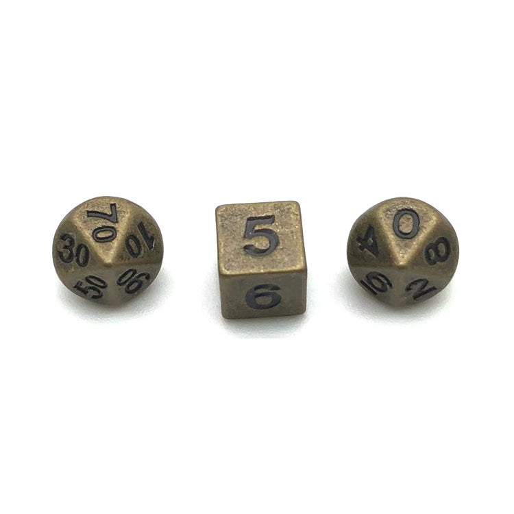 Mini Metallwürfelset | 7-teilig DnD