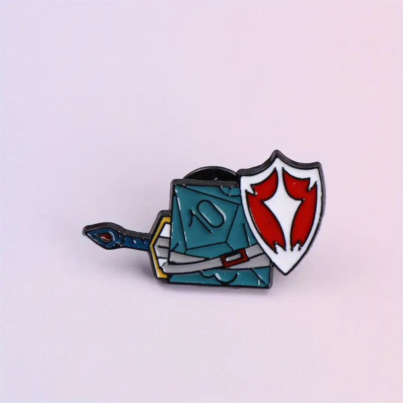 Anstecker Kämpfer | Fantasy Pin aus Metall