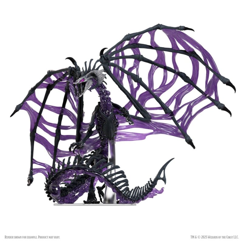 Adult Black Dracolich - D&D Icons of the Realms Premium Figure - Schwarzer Drache