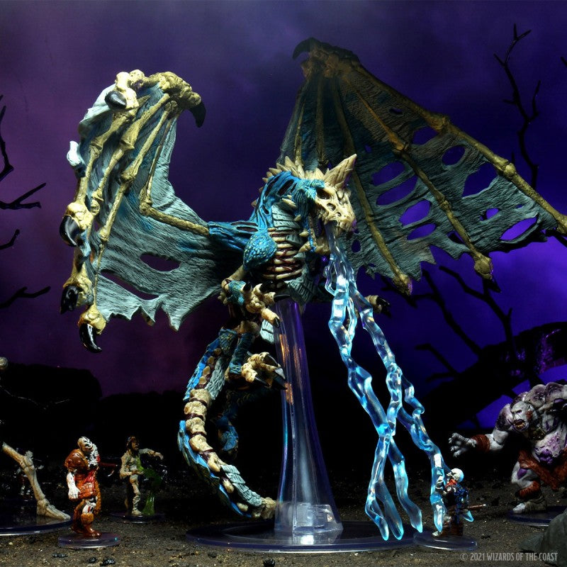 Adult Blue Dracolich - D&D Icons of the Realms Premium Figure Boneyard Set 18