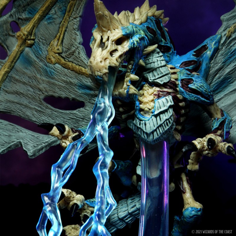 Adult Blue Dracolich - D&D Icons of the Realms Premium Figure Boneyard Set 18