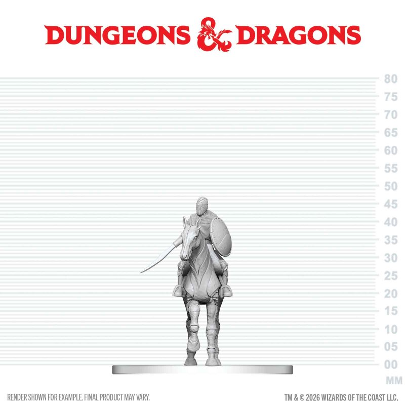 D&D Nolzur's Marvelous Miniatures: Nimblewright Steed with Rider - EN