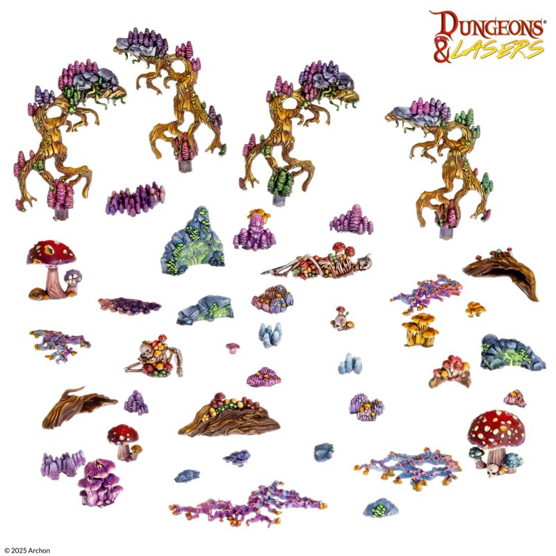 Dungeons & Lasers - Cave Fungi: Scatter Terrain - EN