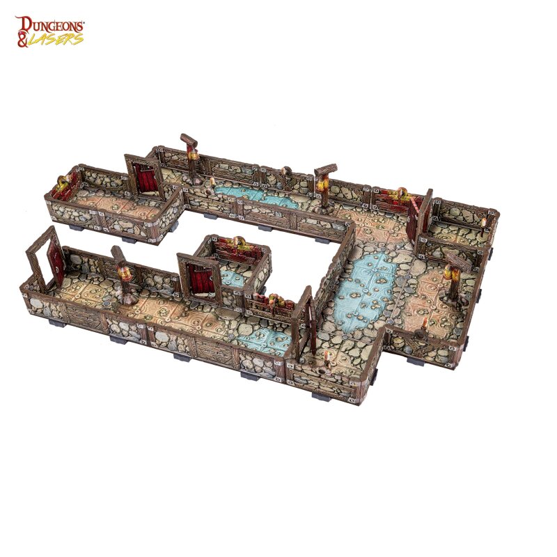 DUNGEONS & LASERS - DWARVEN MINE PRE-PAINTED - (Vorbemalt)