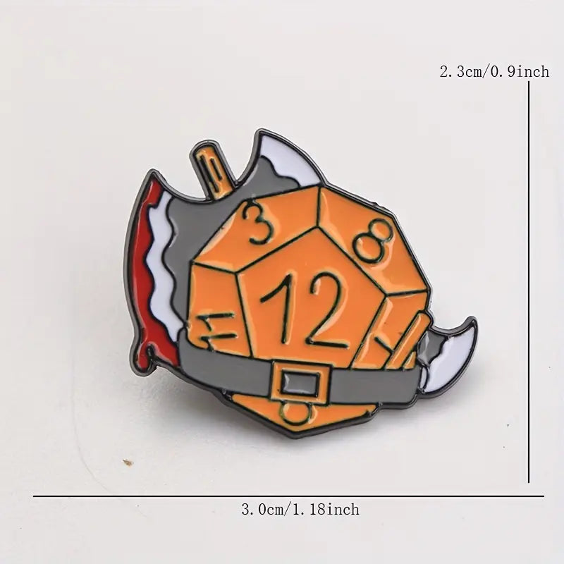 Anstecker Barbar | Fantasy Pin aus Metall