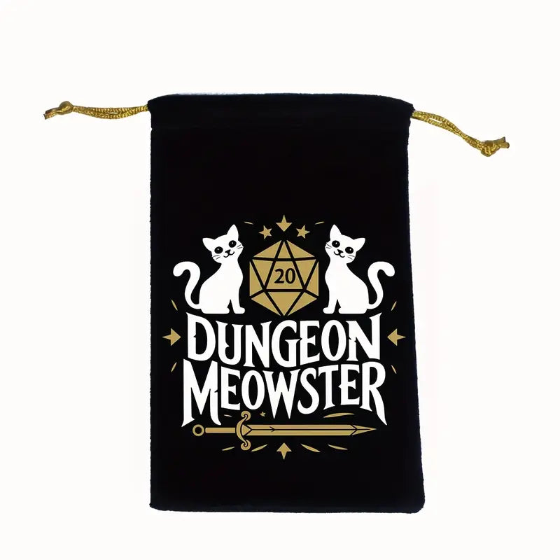 Dungeon Meowster XL Würfelbeutel