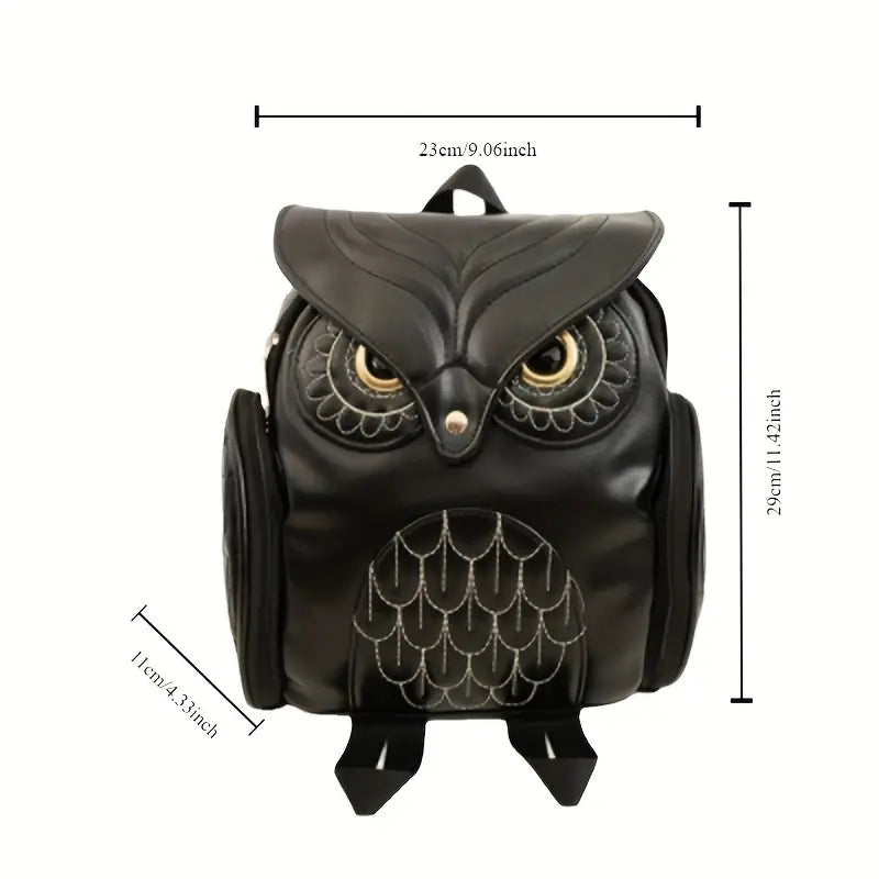 Eulen Rucksack | Schwarz