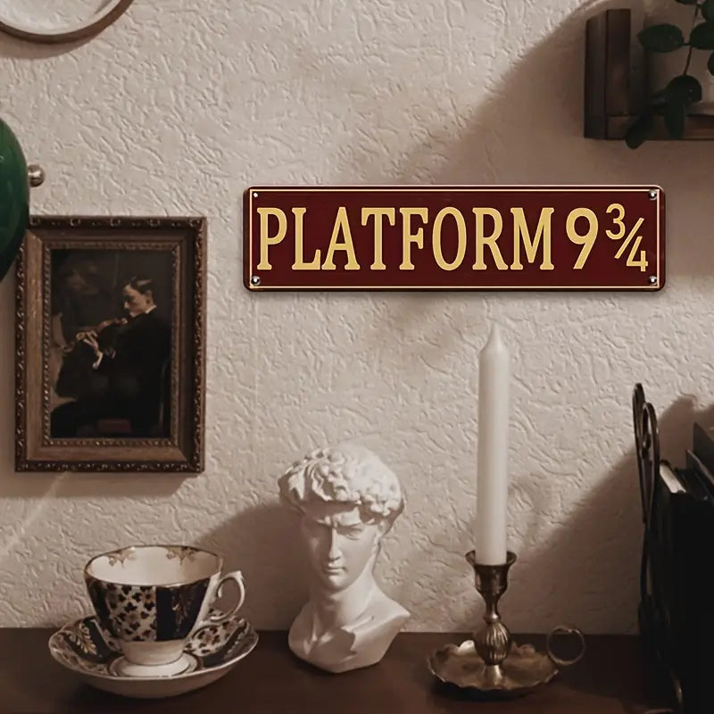 Plattform 9 3/4 | Metallschild