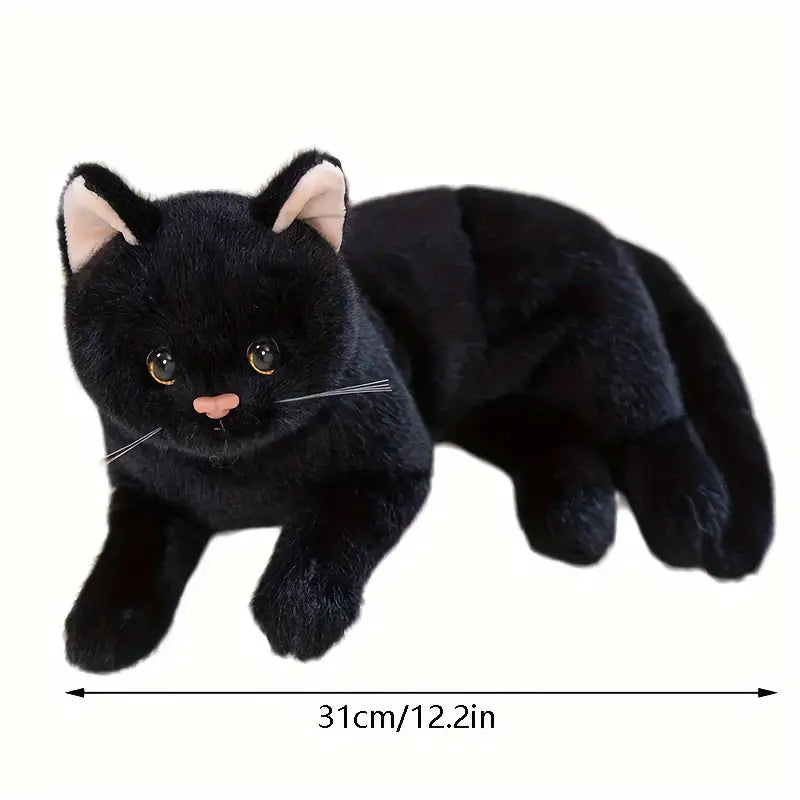 Schwarze Katze Familiar Stofftier | Kuscheltier
