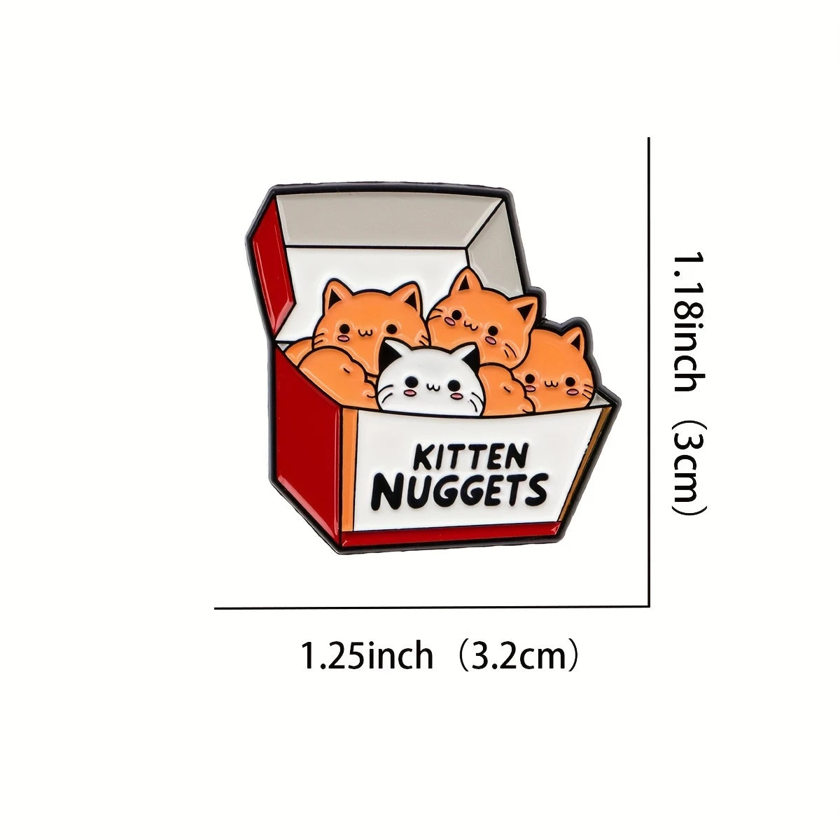 Kitten Nuggets | Katzen Anstecker Pin aus Metall
