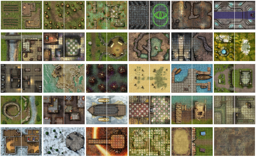 The Giant Book of Battle Mats - Volume 3 (A3 Format, ausklappbar zu DIN A2)