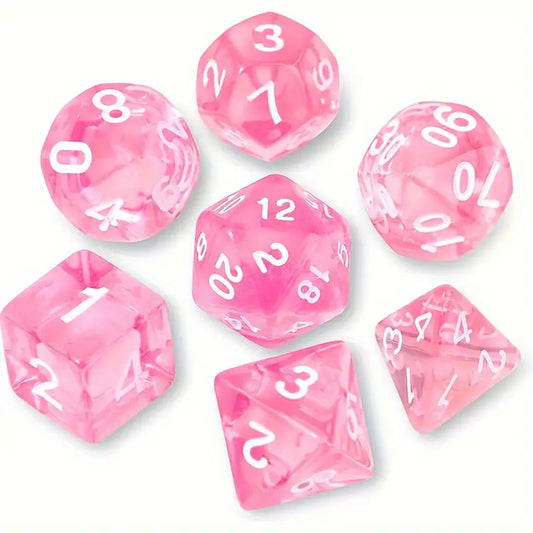 Pink Power | 7-teiliges Würfelset