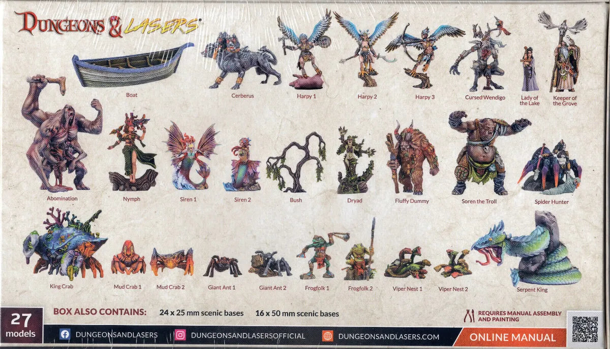 Dungeons & Lasers - Fantasy Miniatures Set - EN