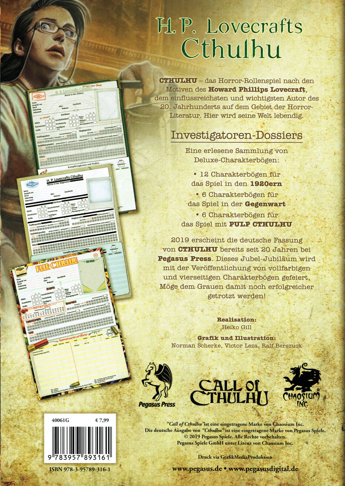 Cthulhu: Investigatoren-Dossiers