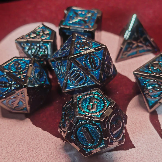 Magic Swordmaster | Metall Würfel | Set 7-Teilig