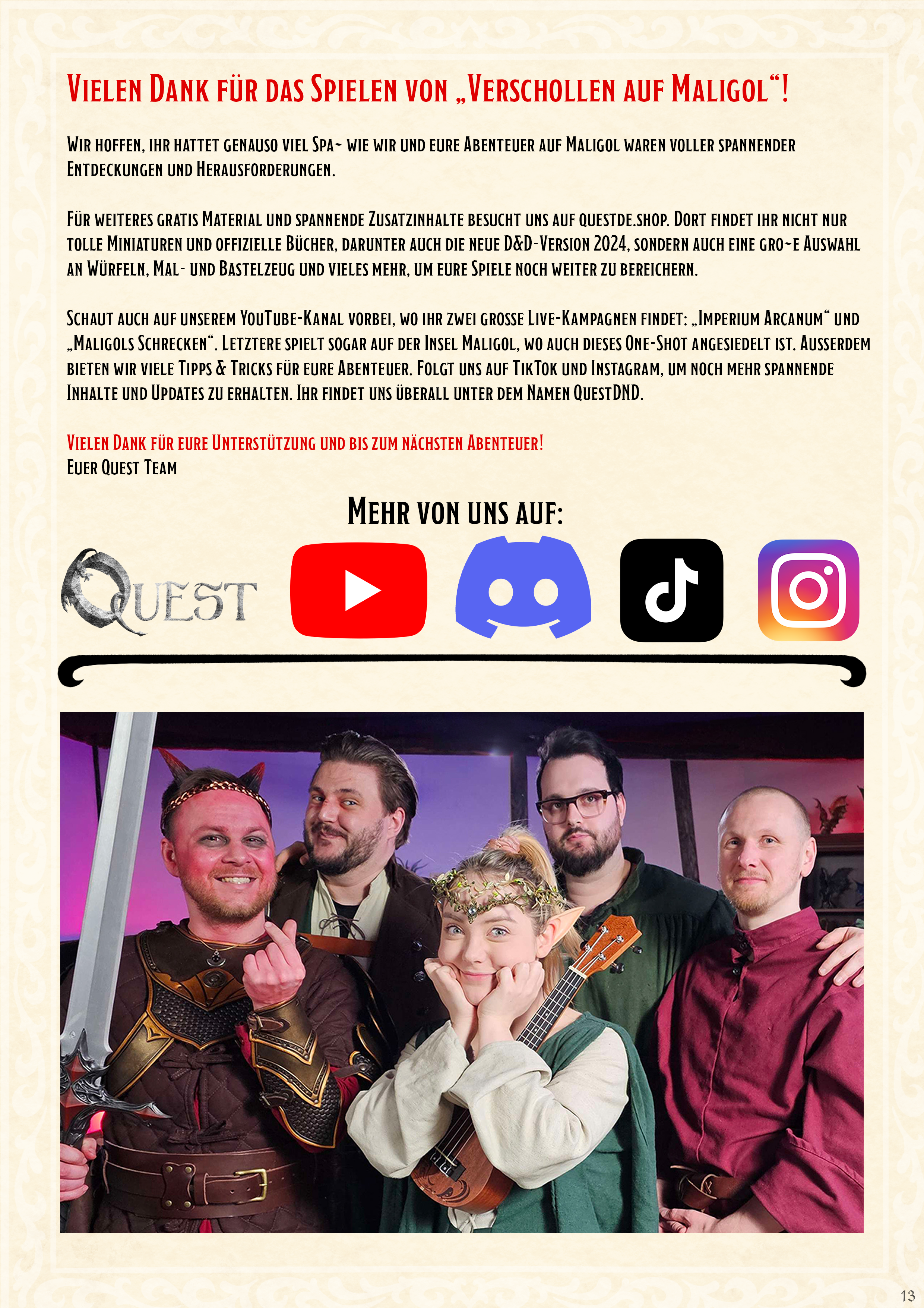 Quest Oneshot Abenteuer: "Verschollen auf Maligol" | 5e