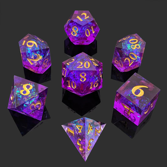 Vortex Violet Würfelset | 7-teiliges Diceset