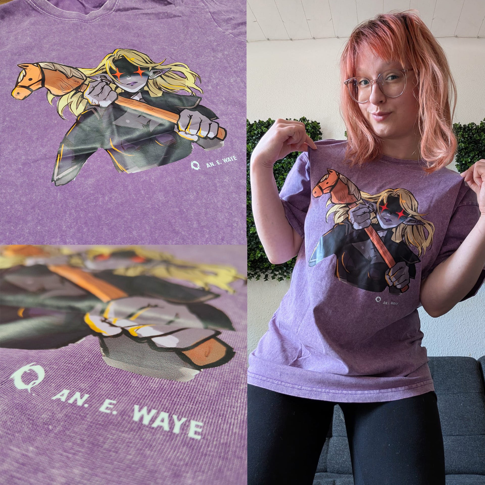 An. E. Waye Shirt - Dunkelelfen Imperium Arcanum Quest TShirt