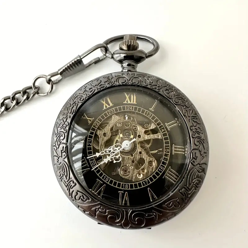 Retro Taschenuhr | Mechanisch zum Aufziehen