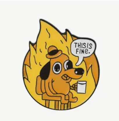 Pin Anstecker | This is fine