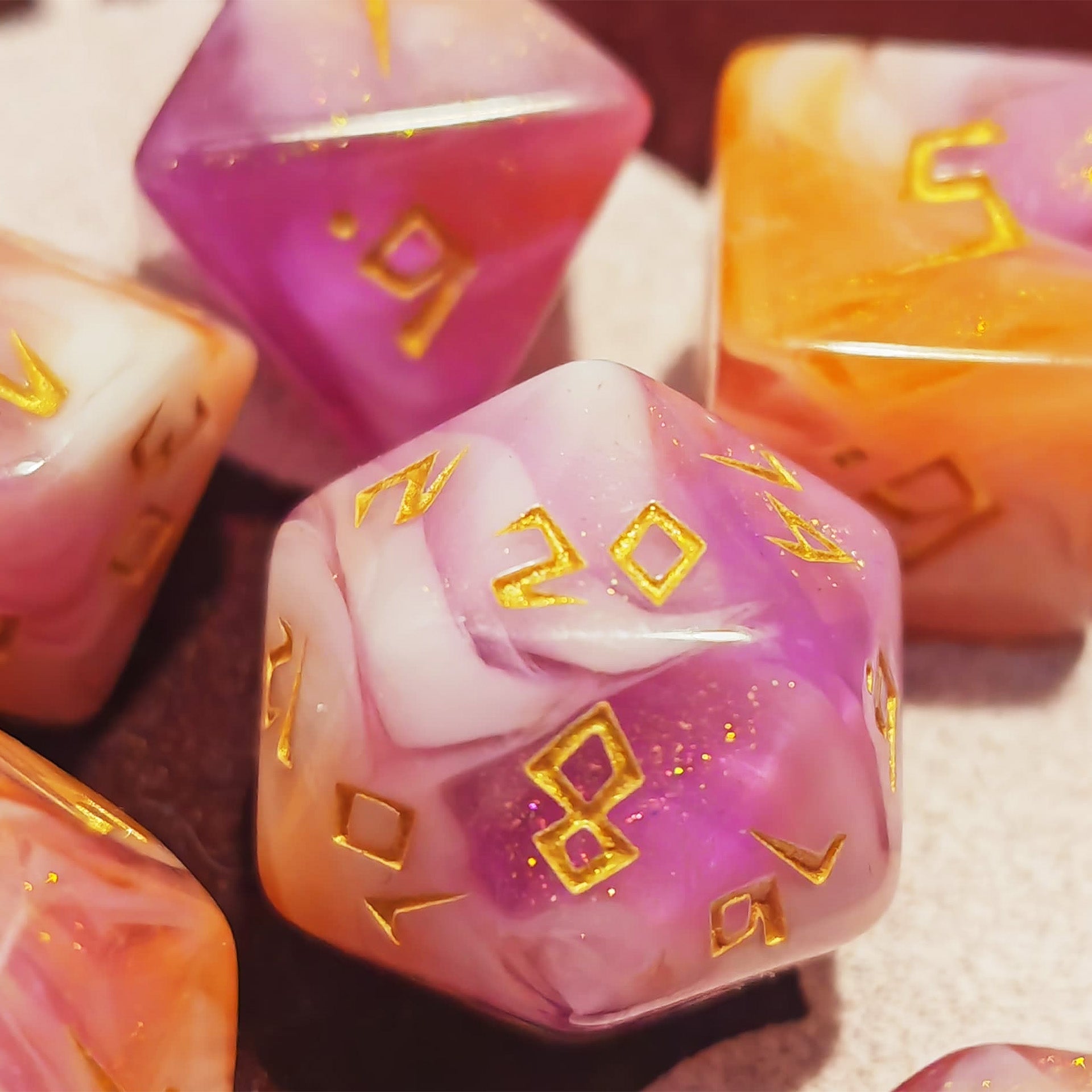 Arkaner Knall Würfelset | 7-teiliges Diceset
