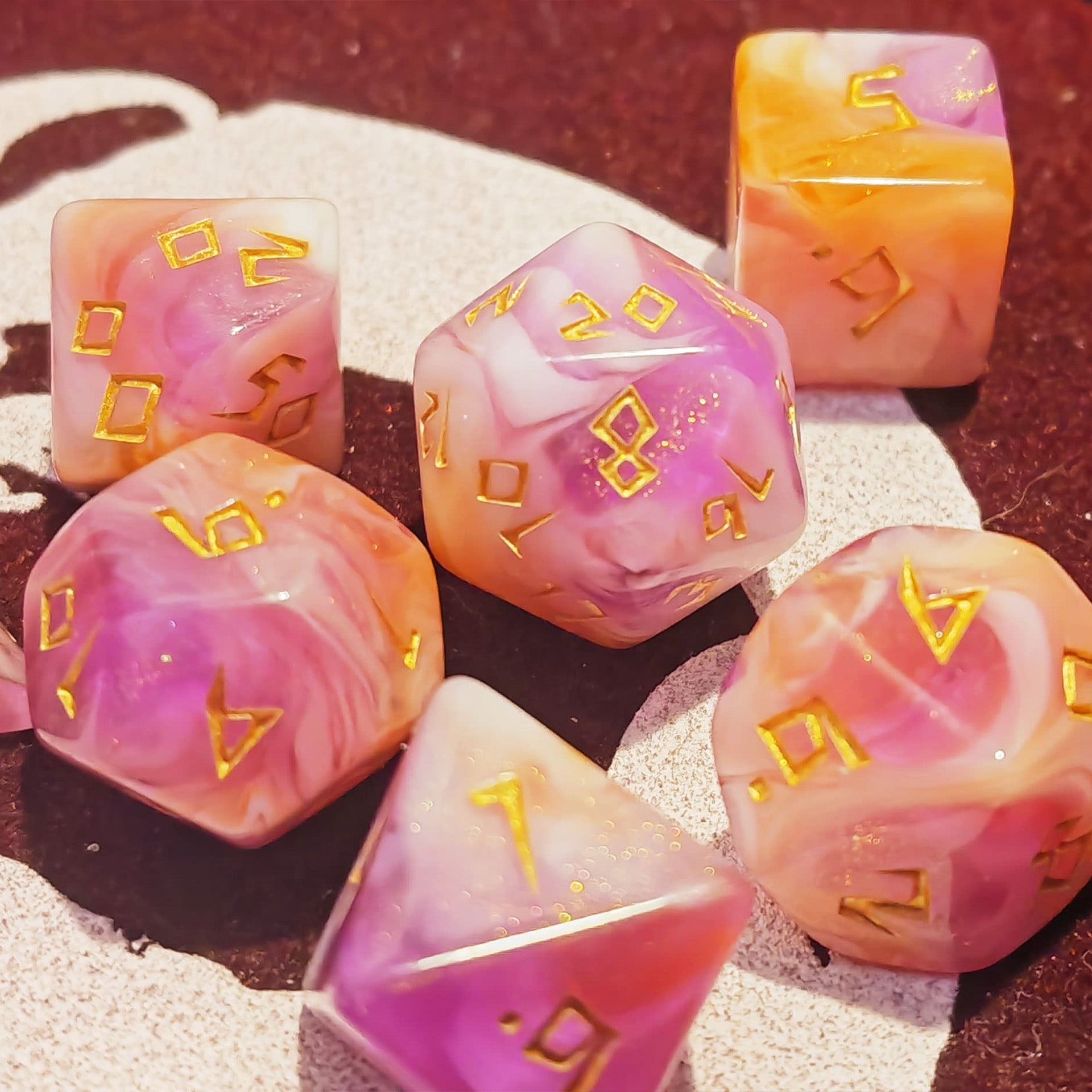 Arkaner Knall Würfelset | 7-teiliges Diceset