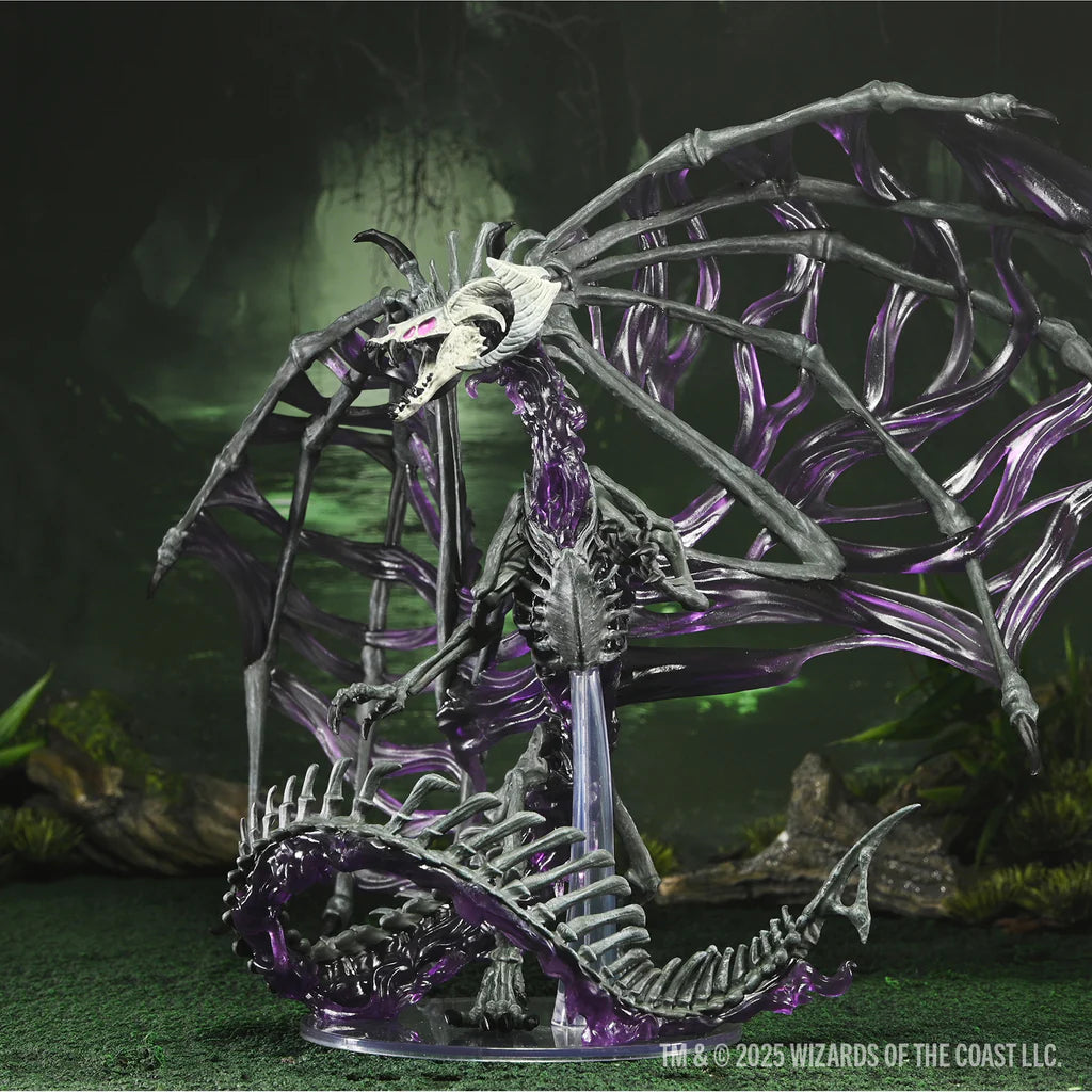 Adult Black Dracolich - D&D Icons of the Realms Premium Figure - Schwarzer Drache